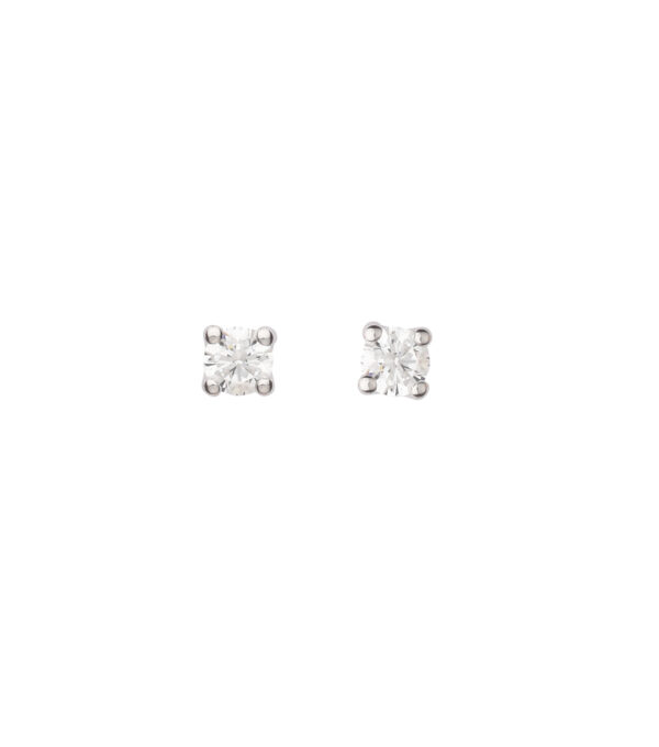 Ørestik sølv rh zirk 3mm 4 grab