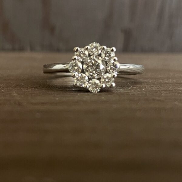 Ring 14 karat hvidguld BLOOM