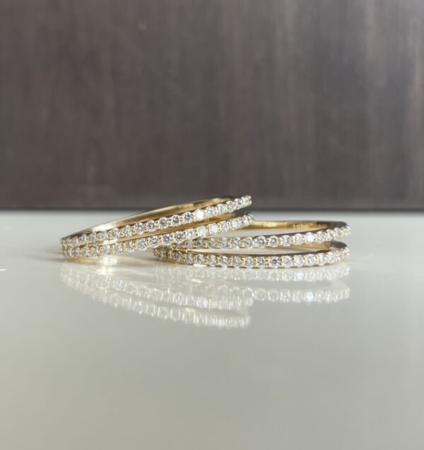 Creol knæk 14 kt. ELEGANCE dobbelt 0,60 ct. WSI