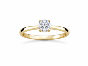 Ring 9 karat guld LAB GROWN 0,48 carat TW/VS